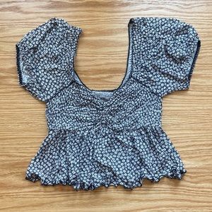 Urban Outfitters Flowered Flowy Top